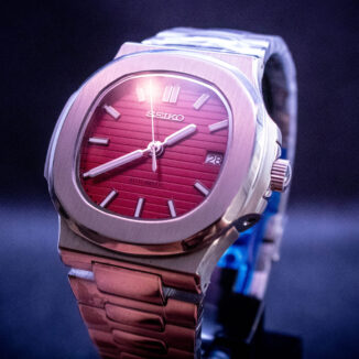 Seiko Nautilus with red dial