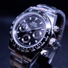 seiko daytona mod black